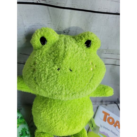 Frog story bag stuffed animal book matching handmade bag toad on the road - Picture 3 of 6